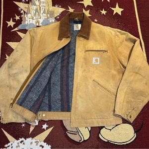 Carhartt vintage 1996 detroit jacket SZ L made in usa